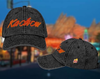 Lightning McQueen Ka-Chow Embroidered Disney Dad Hat