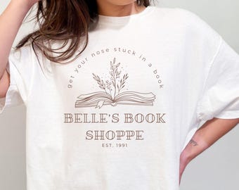 Belle's Book Shoppe Shirt, Comfort Colors Disney Mom Tee