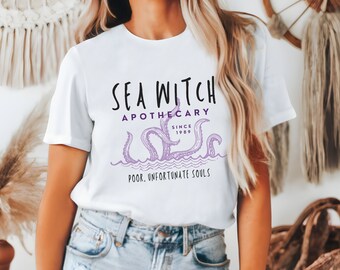 Subtle Ursula Shirt, "Sea Witch Apothecary", Disney Villain Shirt