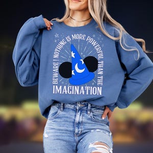Phantasie, fantastischer Rundhalsausschnitt, Zauberer Mickey, Hollywood Studios Sweatshirt, passende Familienshirts