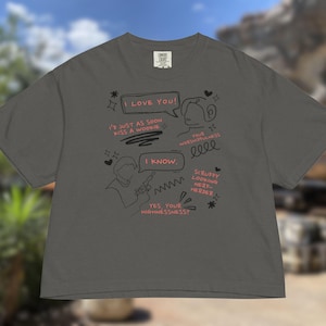 Camiseta de Star Wars con dibujo de Han Solo y la Princesa Leia, estilo boxy crop, colores cómodos, moderna camiseta Disney Star Wars, camiseta Disney para adultos.