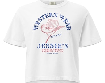 Camisa Jessie de Toy Story, top corto estilo western con colores cómodos, Disney Family Matching