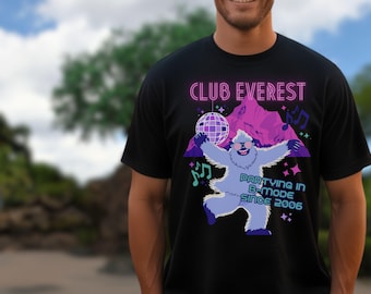 Disco Yeti Shirt, Club Everest, Animal Kingdom Bella Canvas Tee