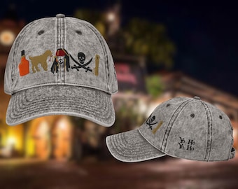 Pirates of the Caribbean Icon Dad Hat, Embroidered Cotton Twill