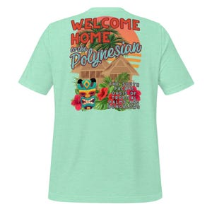 Camiseta unisex de lona Disney Bella de la Polinesia, camiseta familiar DVC imagen 3