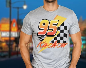 Lightning McQueen Ka-Chow Disney Shirt, Radiator Springs Familienautos