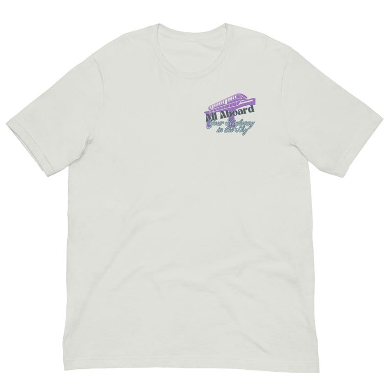 Monorail, Highway in the Sky, Subtle Disney Bella Canvas Unisex Short Sleeve T-Shirt, Disney Family Shirts, Disney Shirts, Disney Monorail