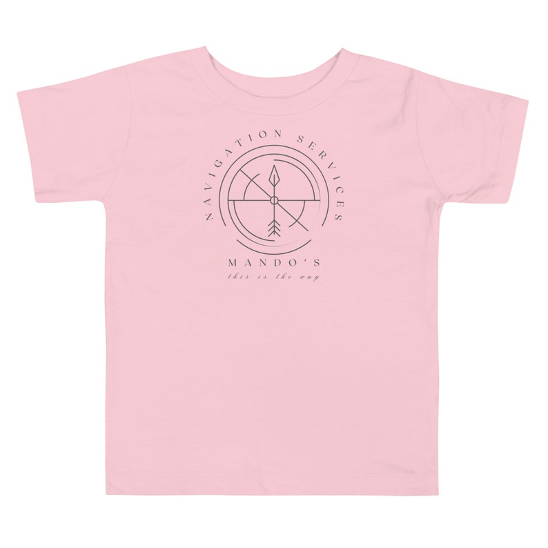 Mando's Navigation Services, Subtle Theme Park Bella Canvas Toddler Short Sleeve T-Shirt, Kid's Gift, Group Tee, Family Clothing