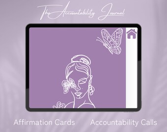 Butterfly Accountability Journal| 12 Week Year Planner| Digital Journal| Habit Tracker| iPad Planner| Budget| Accountability Group