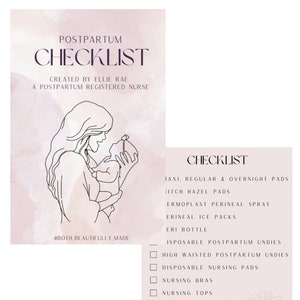Postpartum Essentials Checklist