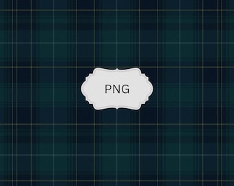 Grün und blau karierte PNG, Preppy Tartan digitaler Hintergrund, klassisches kariertes Design druckbar