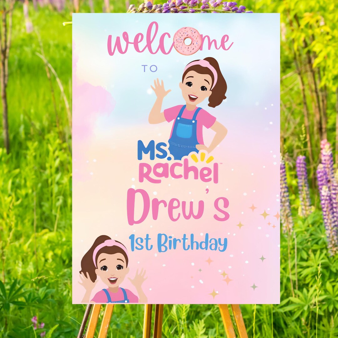 Editable Ms. Rachel Welcome Sign | Printable Digital Download | Baby ...