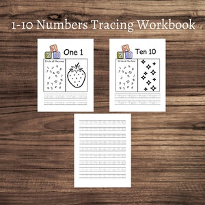 1-10 Numbers Tracing Workbook