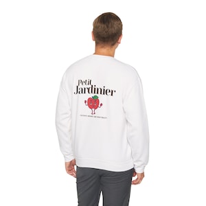 Plant Mom Sweatshirt | Gardener Gift | Petit Jardinier Crewneck | French Aesthetic | Cottagecore Sweater | Gift for Plant Lover image 6