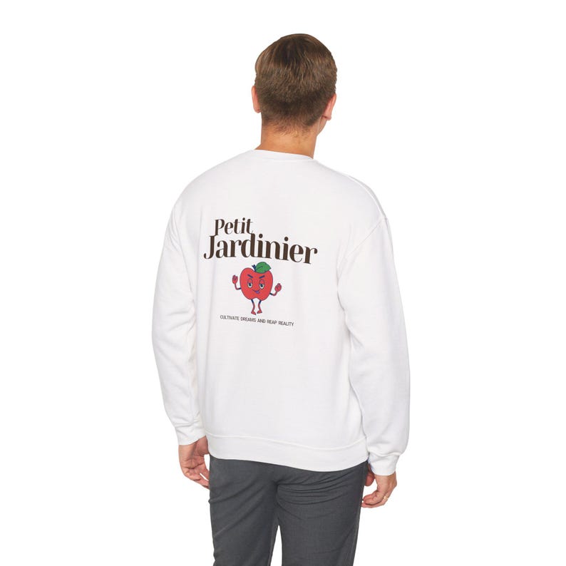 Plant Mom Sweatshirt | Gardener Gift | Petit Jardinier Crewneck | French Aesthetic | Cottagecore Sweater | Gift for Plant Lover image 6