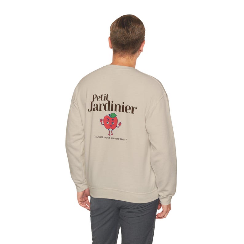 Plant Mom Sweatshirt | Gardener Gift | Petit Jardinier Crewneck | French Aesthetic | Cottagecore Sweater | Gift for Plant Lover image 5