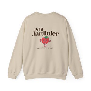 Plant Mom Sweatshirt | Gardener Gift | Petit Jardinier Crewneck | French Aesthetic | Cottagecore Sweater | Gift for Plant Lover image 4