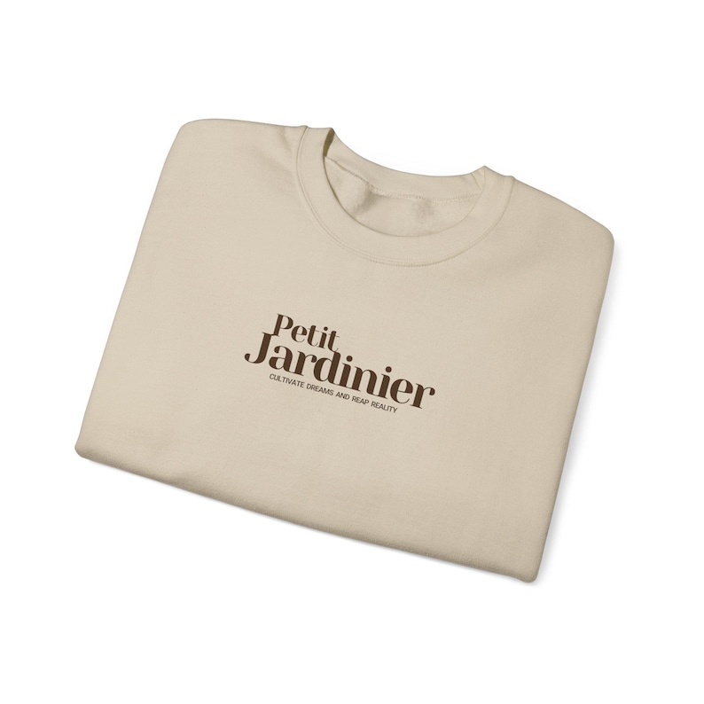 Plant Mom Sweatshirt | Gardener Gift | Petit Jardinier Crewneck | French Aesthetic | Cottagecore Sweater | Gift for Plant Lover image 13