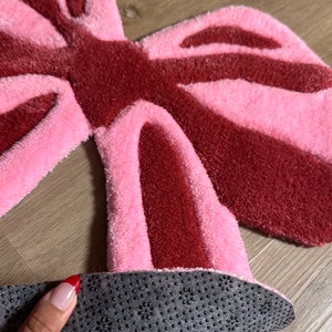 Coquette Bow Handmade Tufted Rug - Etsy