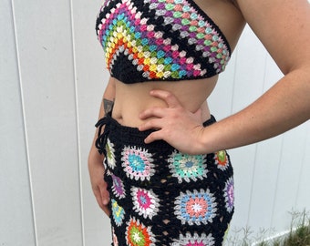 Handmade crochet bathing suit cover up
