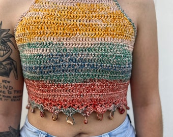 Handmade crochet halter top