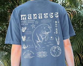 Manatee-tröja: Komfortfärger-tröja, marinbiologi-gåva