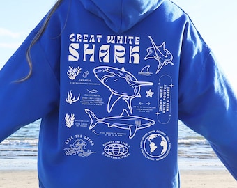Hai Hoodie Hai Sweatshirt Vsco Hoodie Surfen Shirt Respekt Die Lokale Meeresbiologie Shirt Hai Liebhaber Geschenk Ozean Ästhetik Kokosnuss Mädchen
