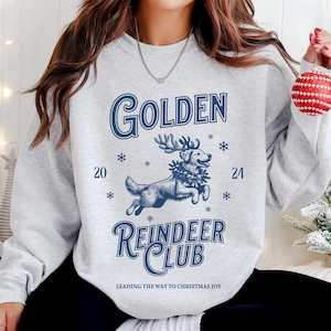 Golden Retriever Christmas Sweatshirt Golden Retriever Shirt Christmas Dogs Sweater Holiday Dog Mom Christmas Gift Golden Retriever Dogs
