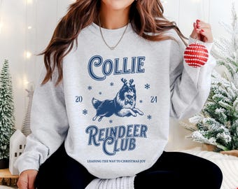 Rough Collie Christmas Sweatshirt Collie Dog Shirt Collie Mom Christmas Sweater Rough Collie Sweatshirt Christmas Gift for Collies Lovers