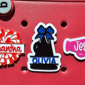 3D Printed- 2 Toned Personalized Cheer Boggs. Great Gift. SHIPS SUPER FAST! Perfect for Cheer Moms!