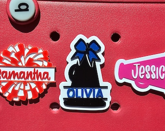 Personalized Cheerleader Bogg Bag Charm – 3D Printed Bag Accessory