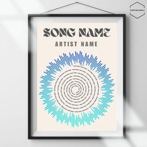 Custom Soundwave Art, Soundwave Art, Soundwave Print, Sound Wave Art, Voice Recording Gift, Song Plaque Custom, Soundwave Art Song