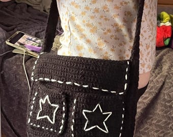 Crochet messenger bag | Finished product | Crossbody bag |