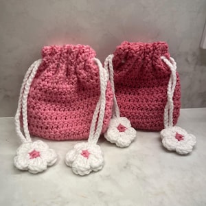 Mini bolso con cordón floral hecho a mano / Mini monedero / Producto terminado /