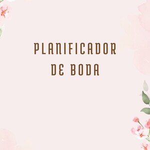PLANIFICADOR DE BODA