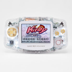 Premium Game Boy Advance Mod by Hitomods: Ultra-Clear Shell, IPS LCD Screen, Anodized CNC Buttons