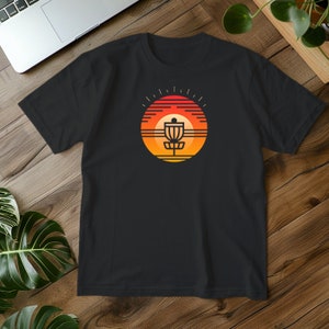 Disc golf shirt gift,  disc golf tshirt, disc golf t-shirt, disc golf apparel, golf shirt, disc golf basket, Warm Sun Graphic Tee