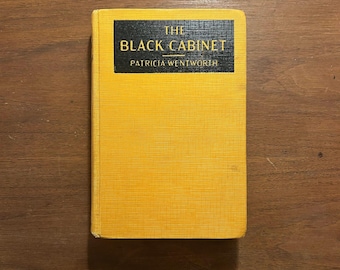 Czarny Gabinet Patricii Wentworth Tajemnica Złotego Wieku 1926 Pierwsze wydanie Drugie wydanie Twarda oprawa Bez obwoluty Bardzo dobra, solidna oprawa
