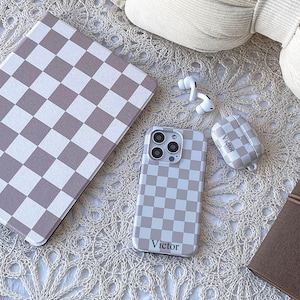 Handcrafted Checkered Style Cases for Ipad, Iphone, Airpods, and ...