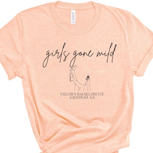Girls gone mild Custom Bachelorette Shirts Personalized girls night Bach Party Shirts Bridal Shower party Gift girls Birthday Weekend Trip