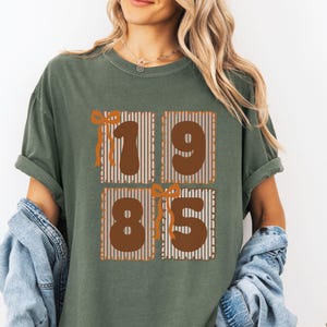 Custom Birth Year Comfort Colors Shirt,Personalized Birthday T-shirt, Custom Birthday Gift,Custom coquette birth year Birthday party shirt
