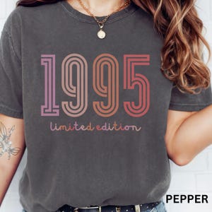Custom Birth Year Comfort Colors Shirt,Personalized Birthday T-shirt, Custom Birthday Gift,Custom Retro Vintage limited edition Birthday tee