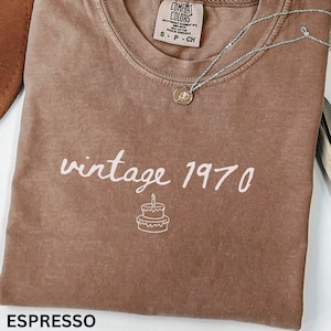 Custom Birth Year Comfort Colors Shirt,Personalized Birthday T-shirt, Custom Birthday Gift,Custom coquette birth year Birthday party shirt