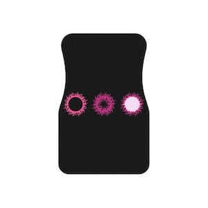 Stylish Pink Sunburst Car Mats Set | Custom Floor Mats, Auto Accessories, Gift for Car Lovers, Chic Car Decor, Unique Car Gifts