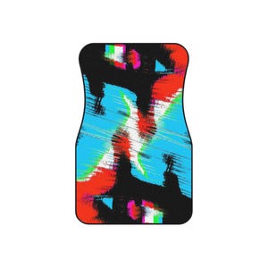 Colorful Car Mat Set, Durable Floor Mats, Vibrant Auto Accessories, Home Decor, Gift for Car Lovers, Unique Car Floor Covers