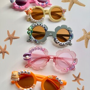 Summer Kids Sunglasses Beach Sunglasses for Girls Personalized Sunglasses for Kids Custom Name Sunglasses Gifts for Kids Beach Pool
