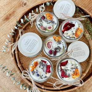 Dried Flower Soy Wax Scented Candle