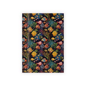 Colorful Ocean-Themed Gift Wrap Roll - Vibrant Sea Creatures for All Occasions, Eco-Friendly Wrapping Paper, Birthday, Holiday, Art Gift