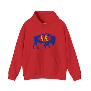 Bills Mafia Hoodie, Buffalo Bills Sweatshirt, Kansas City Chiefs, FuKC, Football Fan Apparel, Unisex Pullover, Game Day Outfit, Team Spirit