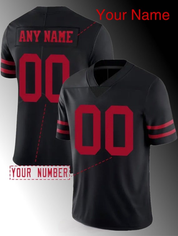 Personalized Men's American Football Jersey, Custom Name & Number, V-neck Short Sleeve Rugby Shirt For Men, Birthday Gift For Him